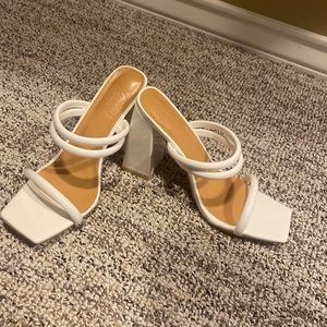 Strappy block heels